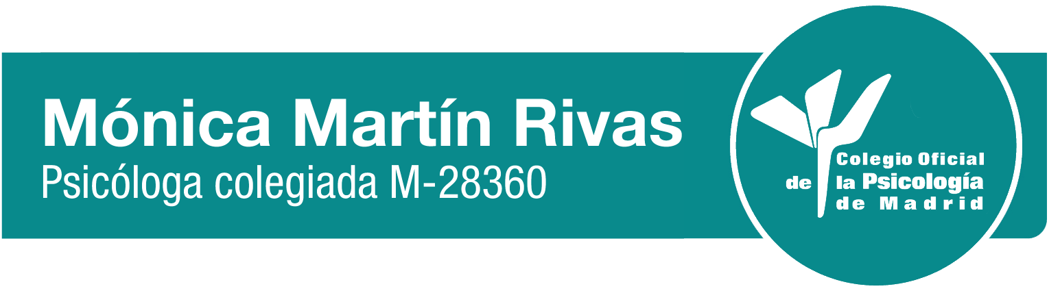 Mónica Martín Rivas, psicóloga colegiada M-28360 del Colegio Oficial de la Psicología de Madrid